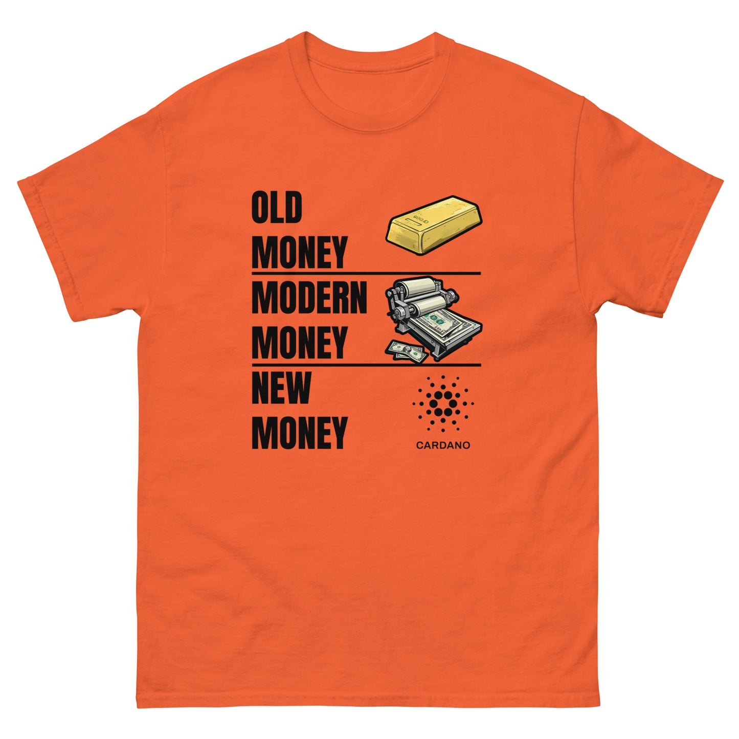 Old, Modern, New Money - Cardano - Unisex classic tee