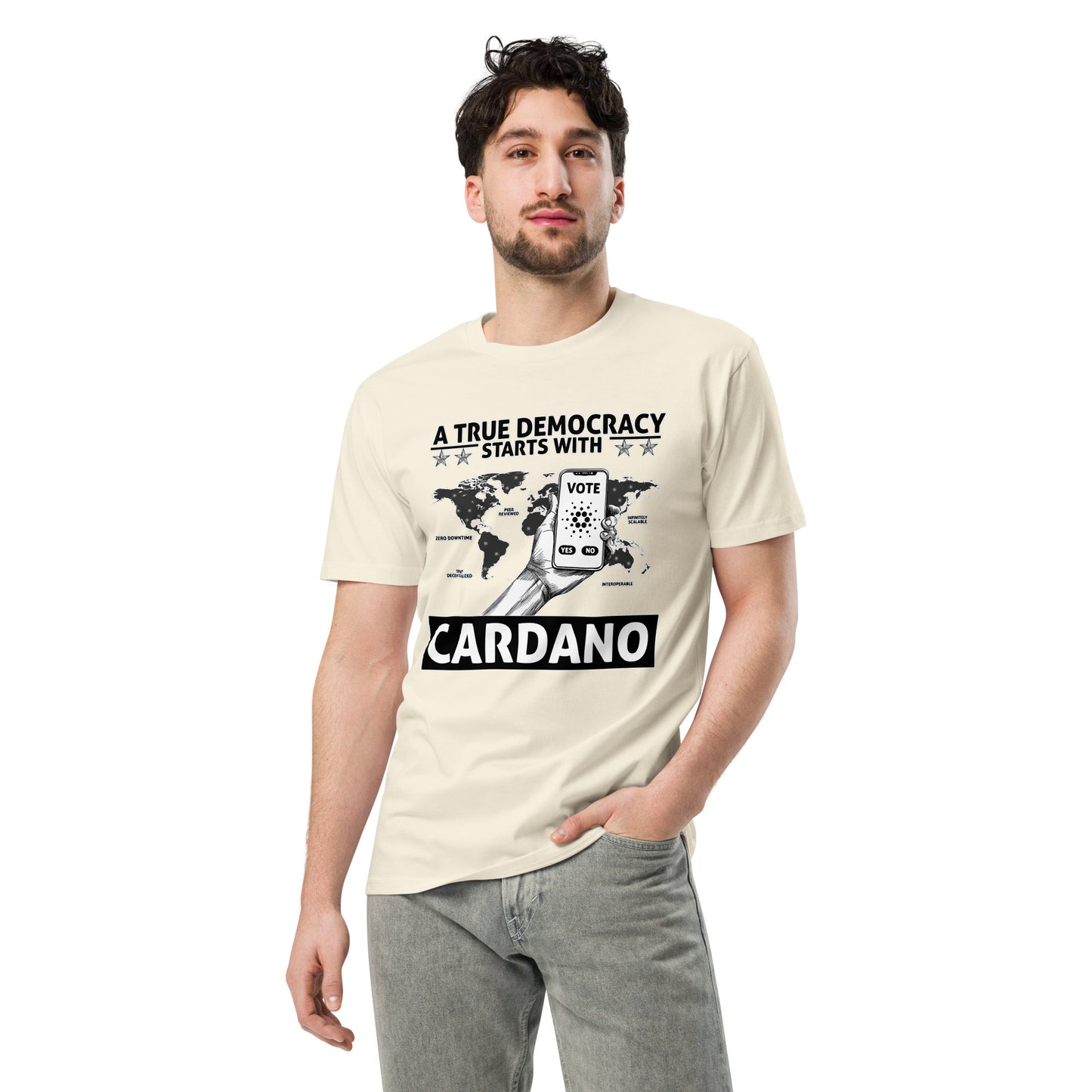 True Cardano Democracy - Unisex premium t-shirt