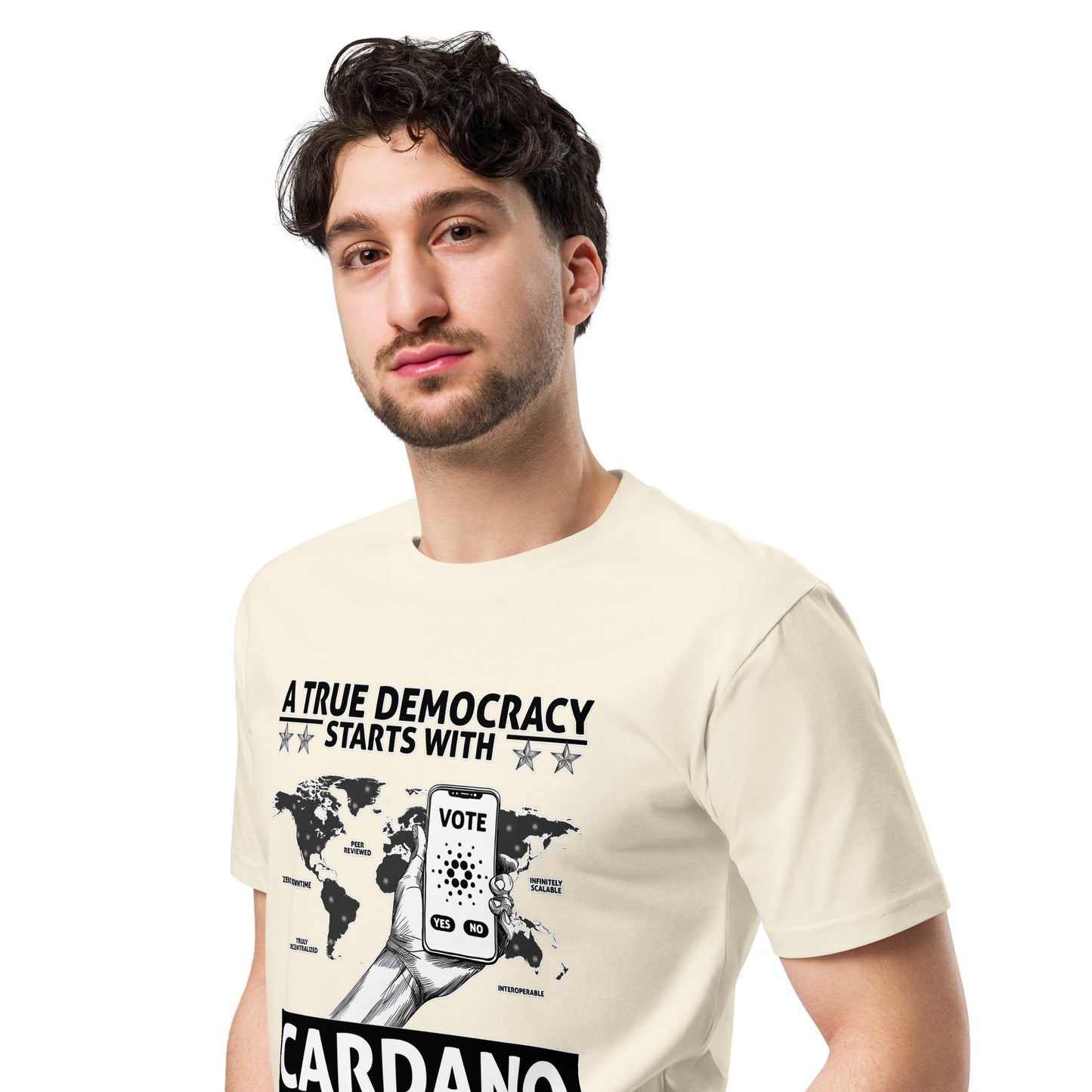 True Cardano Democracy - Unisex premium t-shirt