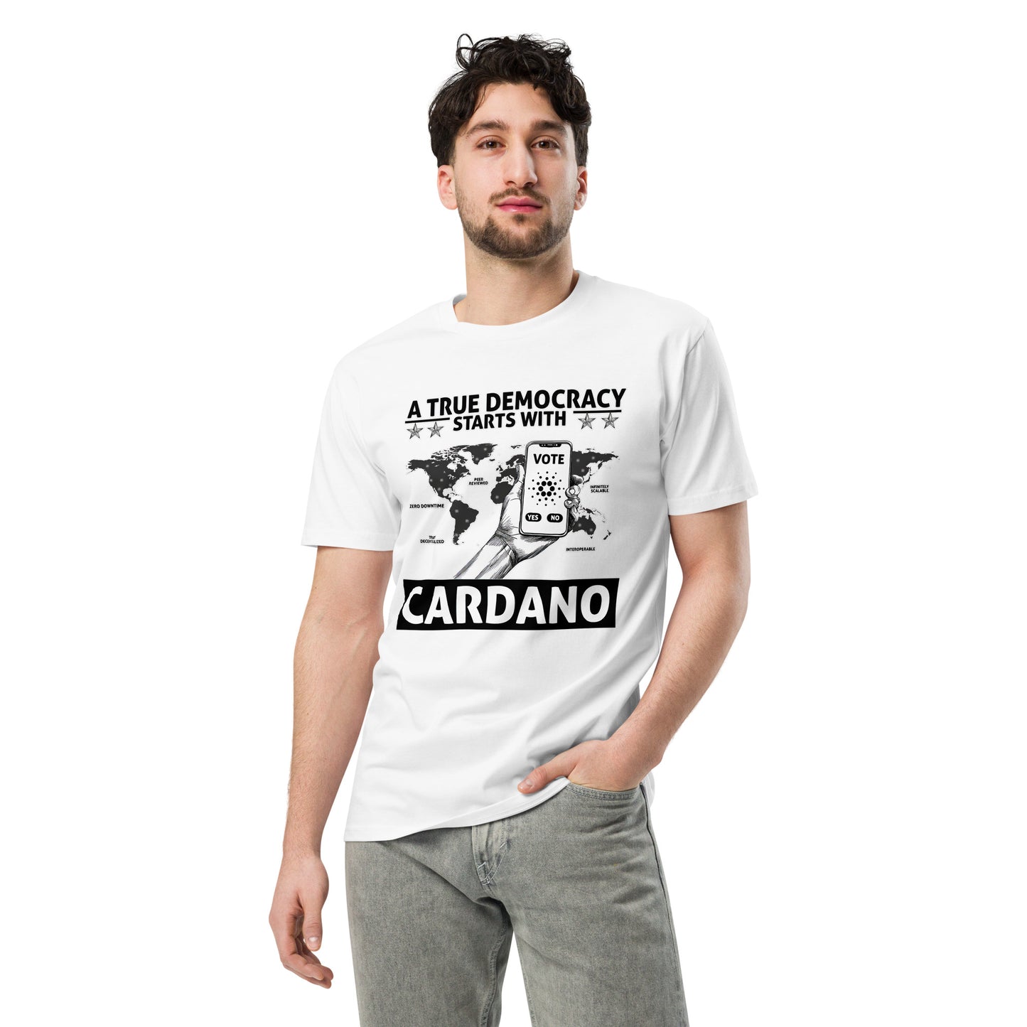 True Cardano Democracy - Unisex premium t-shirt