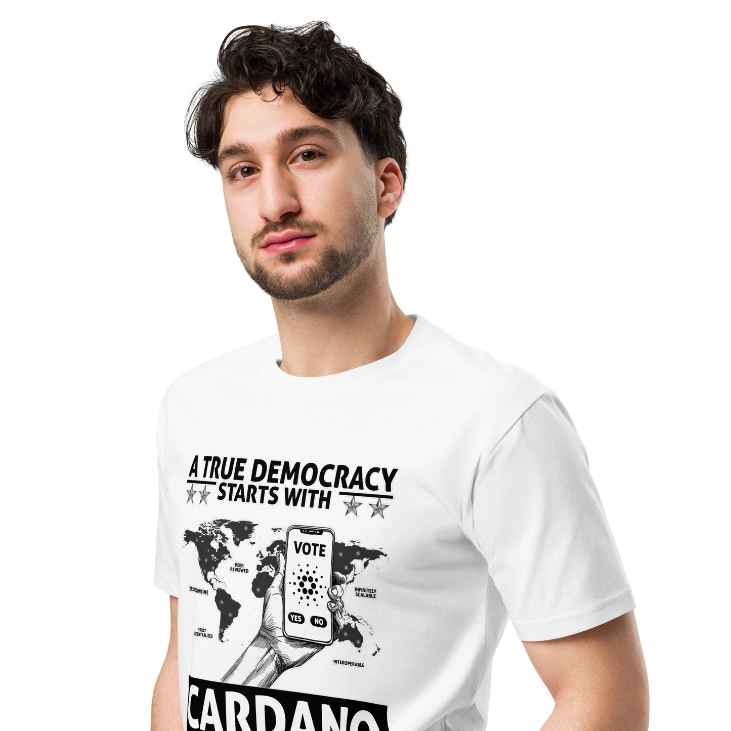 True Cardano Democracy - Unisex premium t-shirt