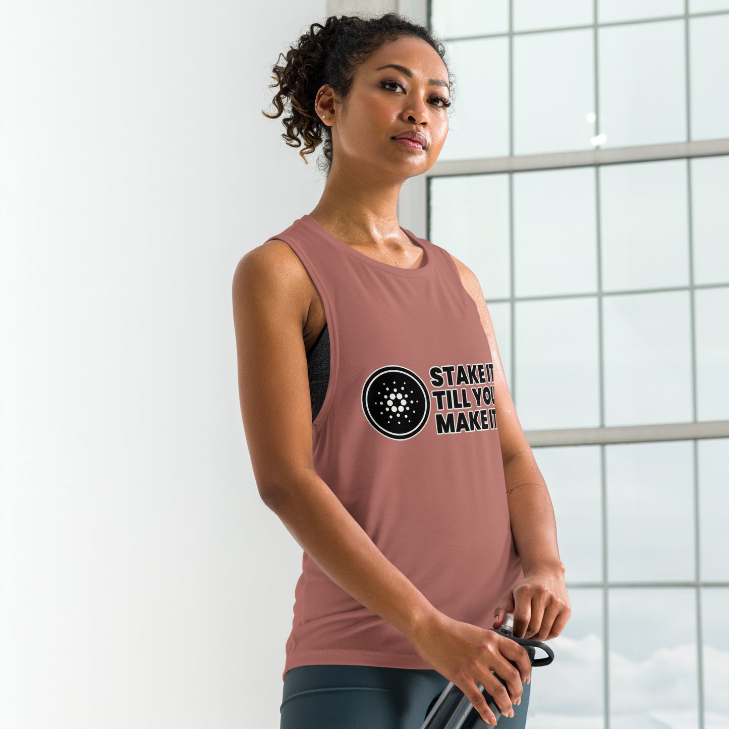 Stake It Till You Make It Cardano - Ladies’ Muscle Tank